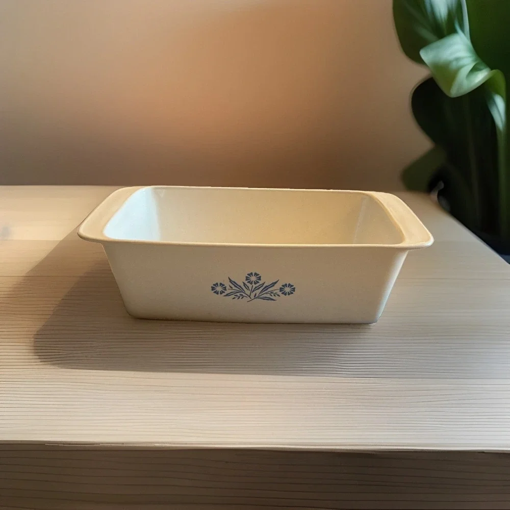 Vintage Corning Ware Cornflower Loaf Pan 2 Qt P-315 9x5x3 Made In USA